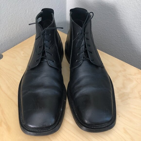LLOYD Olon Leather Chukka Boot EUR 42.5 Black Square Toe Made in Germany main image 10